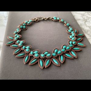 Anthropologie Turquoise Statement Necklace